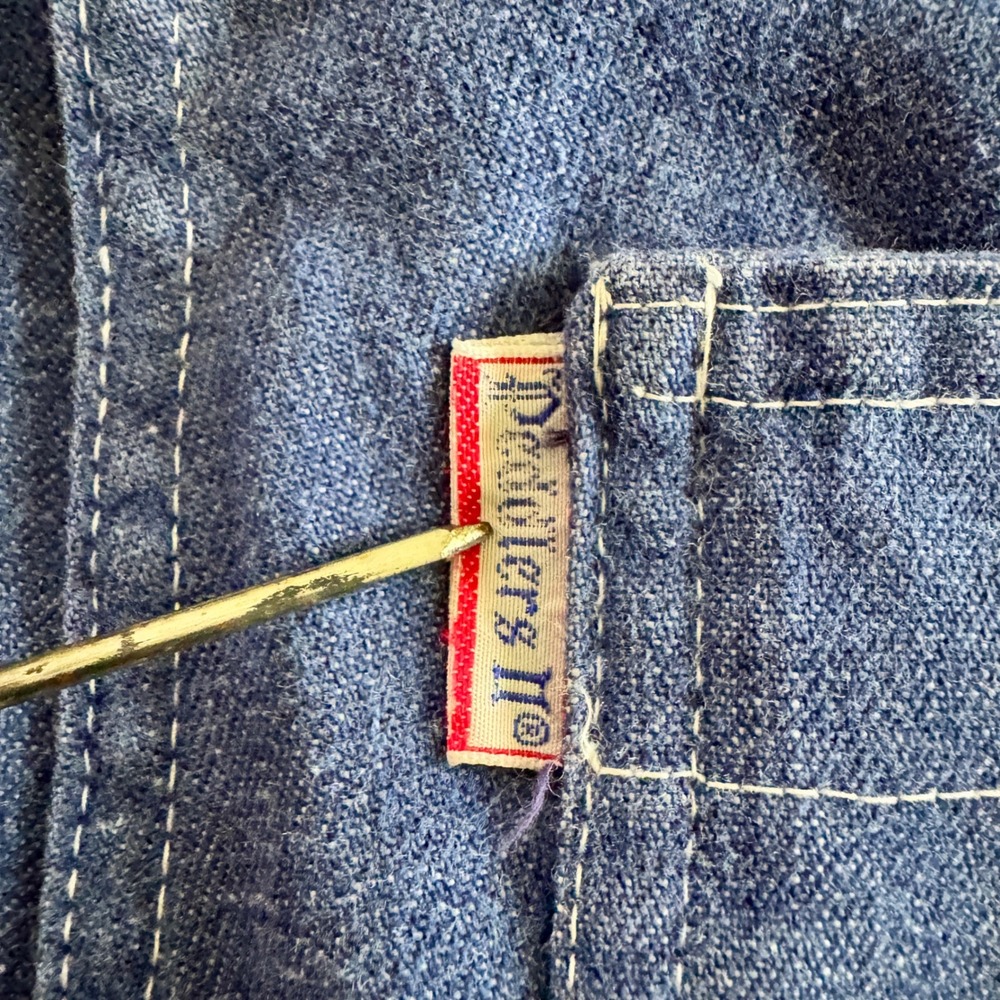 60s Vintage Peddlers II High Waist Jeans Straight Leg Dark Wash Pockets‎ - Picture 3 of 8